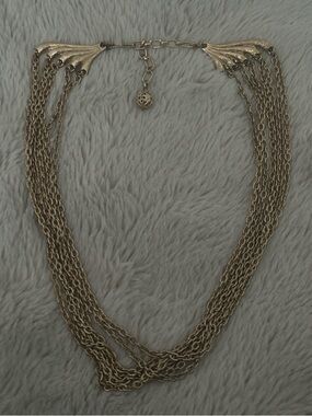 Gold Multi-Strand Chain Necklace - Women's Fashion Jewelry